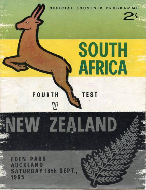 South Africa v All Blacks 4th Test 1965