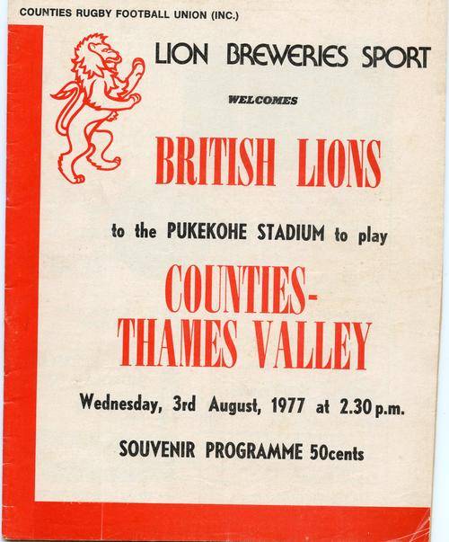Lions v Counties/Thames Valley 1977