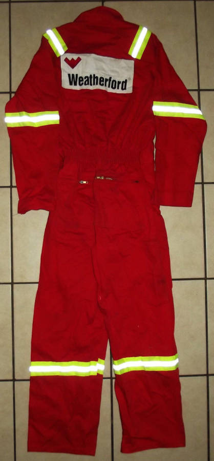 Old Weatherford Oil and Gas Company 100% Cotton Fire Retardant Coverall Suit