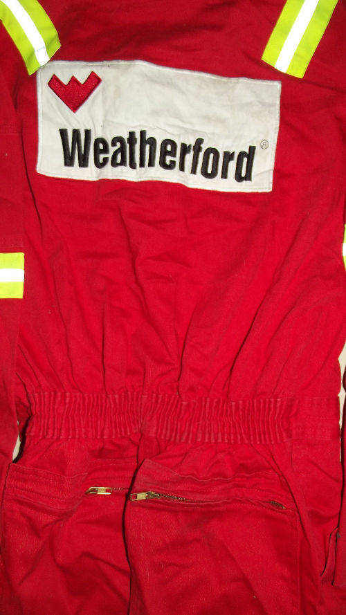 Old Weatherford Oil and Gas Company 100% Cotton Fire Retardant Coverall Suit