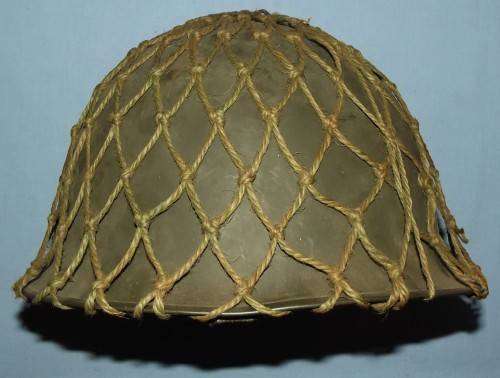 1970's SADF Army "Staaldak" Green Steel Helmet + Netting + Inner