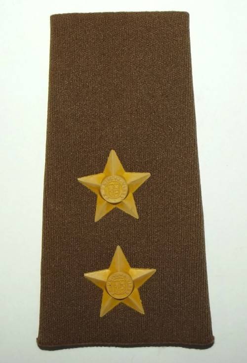 SADF Border War Army Lieutenant Nutria Rubber Slip On Rank