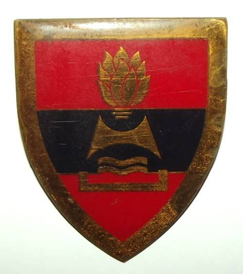 SADF 2 Field Engineer Regiment Gold Type Metal Shoulder Flash