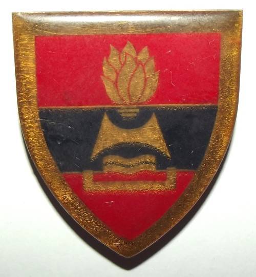 SADF 2 Field Engineer Regiment Gold Type Metal Shoulder Flash