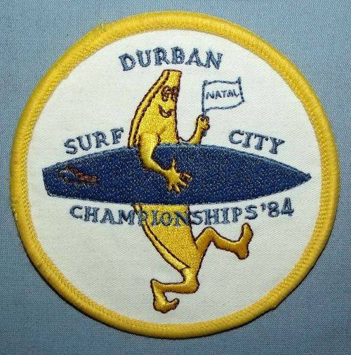1984 Durban City Surf Championships Surfing Patch Badge