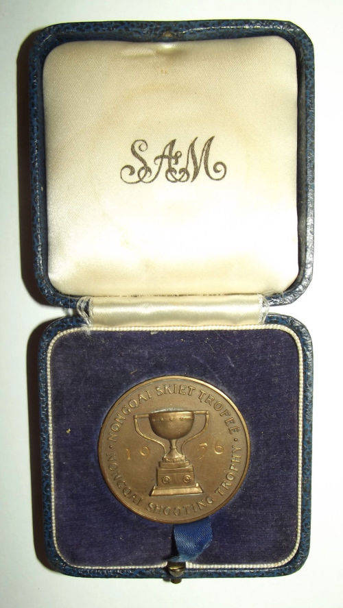 1956 SA Police News Magazine "Nongqai" Shooting Trophy Bronze Medal