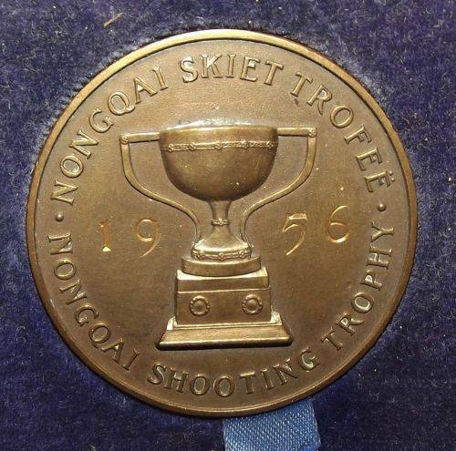 1956 SA Police News Magazine "Nongqai" Shooting Trophy Bronze Medal
