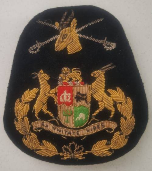 Original SADF Sgt Major of the Army 1st Type Bullion Wire Arm Badge