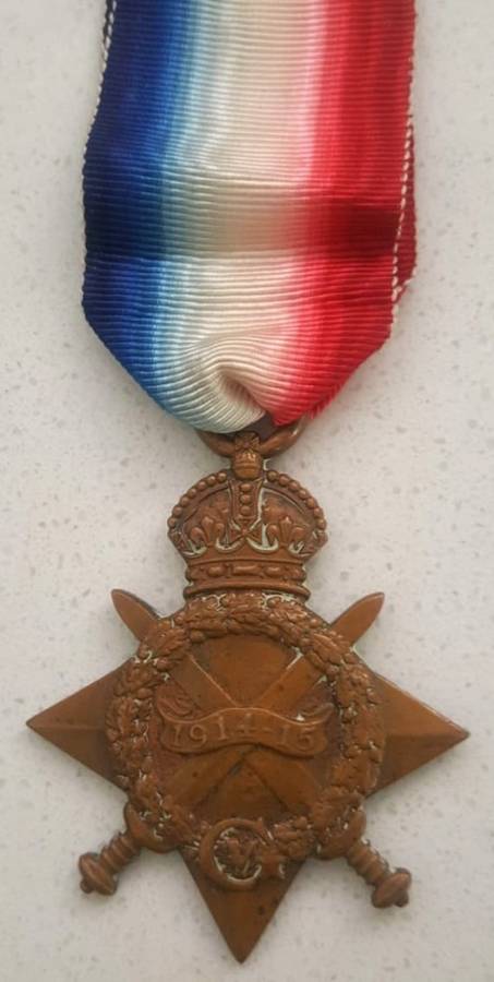 WWI 1914-1915 Star Medal - Named to Pte M Kenny SA Irish Regt