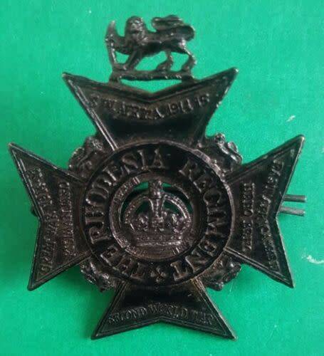 Old Rhodesia Regiment Metal Cap Badge