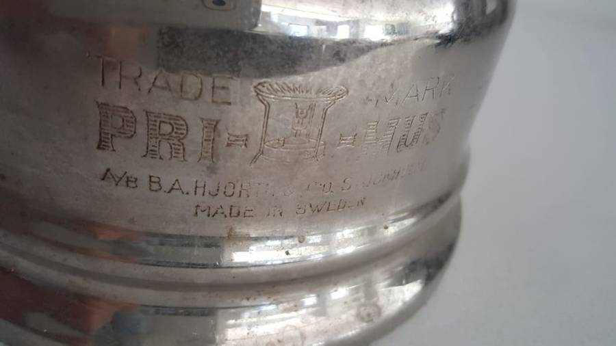 VINTAGE PRIMUS HJORTH & CO STOCKHOLM SWEDEN NO.1020 KEROSENE LAMP