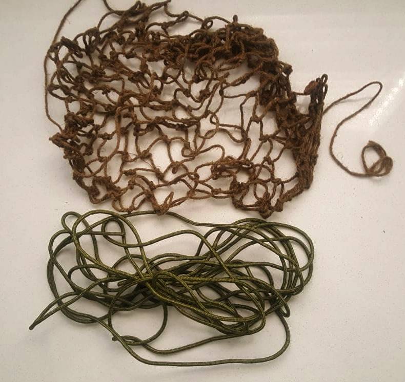 SADF HELMET NETTING & 5 METRES PARA CORD