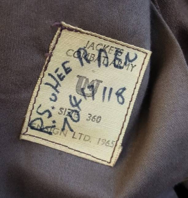 1965 SADF ARMY COMBAT BUNNY JACKET WITH TROUSERS, BRACES AND TIE