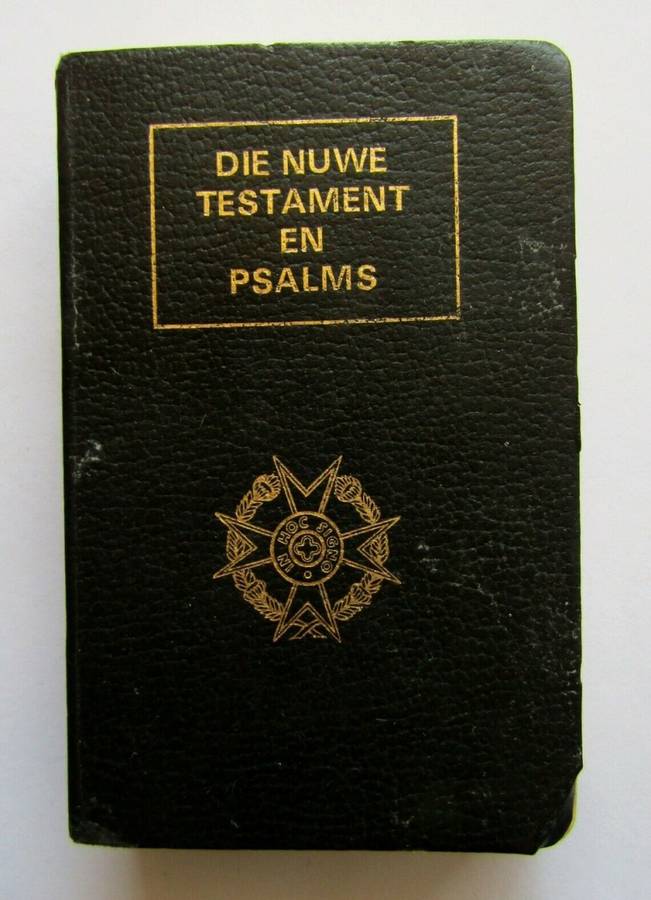 1981 SADF Chaplain Service Afrikaans Pocket Bible