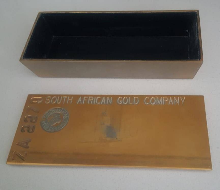 Nice Man Cave SA Gold Company Gold Bar Box