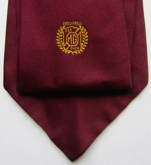 1930 - 1980 MG Car Club 50th Anniversary Neck Tie