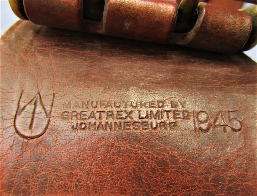 1945 WW2 Military Leather Sam Browne Belt