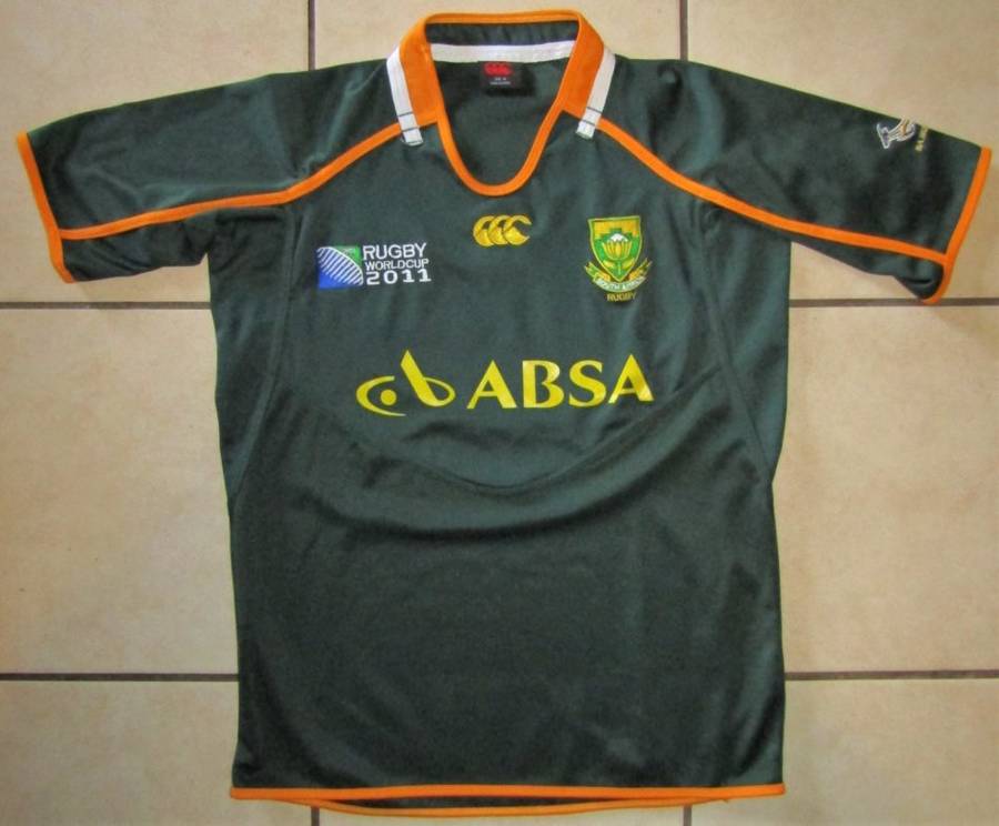 2011 World Cup Canterbury Springbok Rugby Jersey