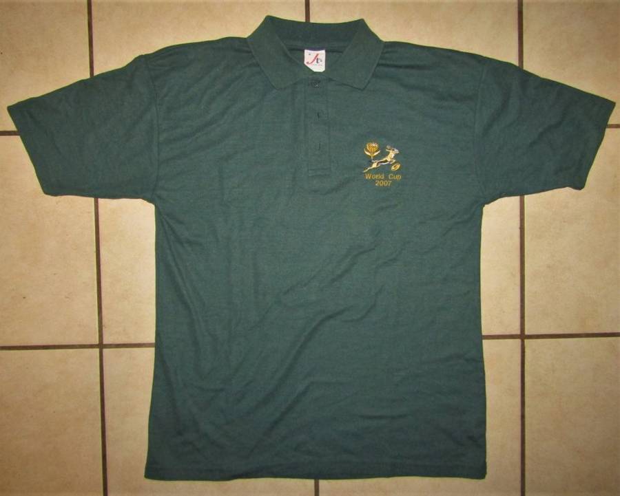 2007 World Cup Springbok Rugby Shirt