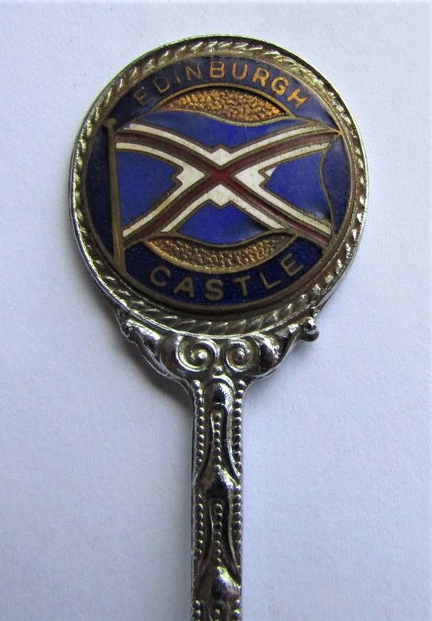 Old Union Castle Shipping Line Edinburgh Castle Crested Spoon