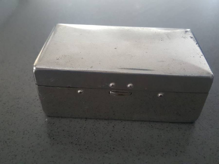 Vintage King Gillette Razor Metal Case