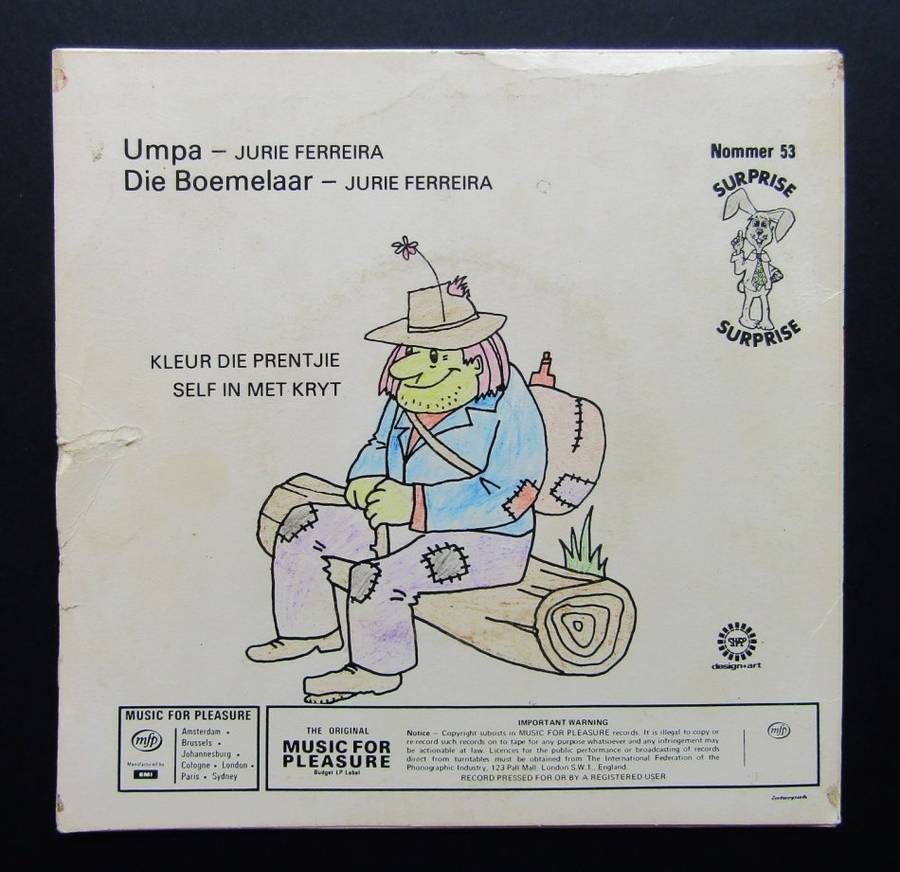 Umpa Dumpa - Die Boemelaar - Vinyl 7 Single (1971)
