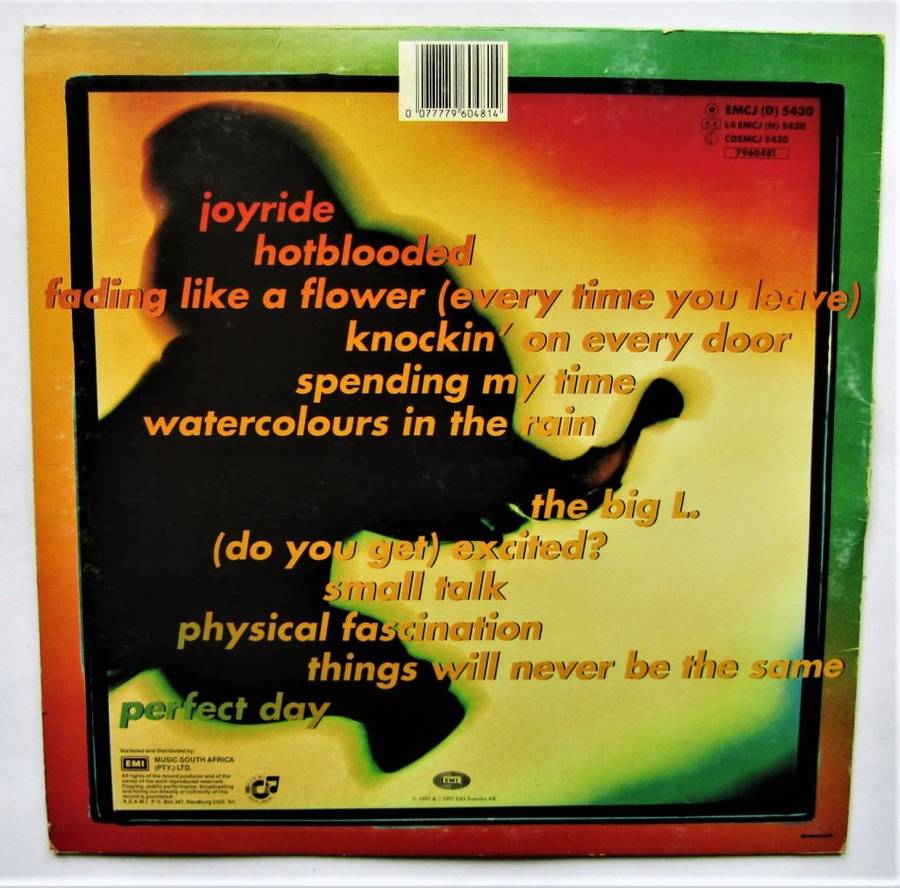 Roxette - Joyride - Vinyl LP Record (1991)