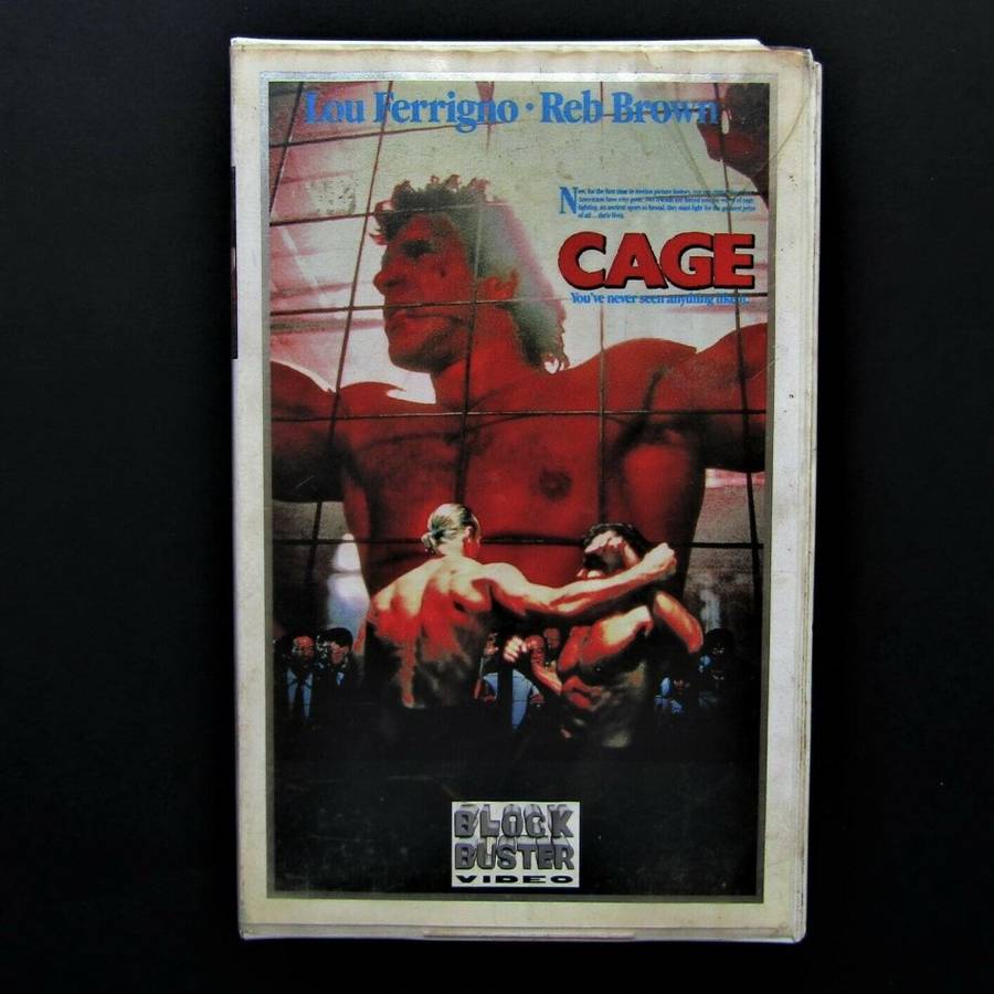 Cage - Fighting Movie - VHS Tape (1991)