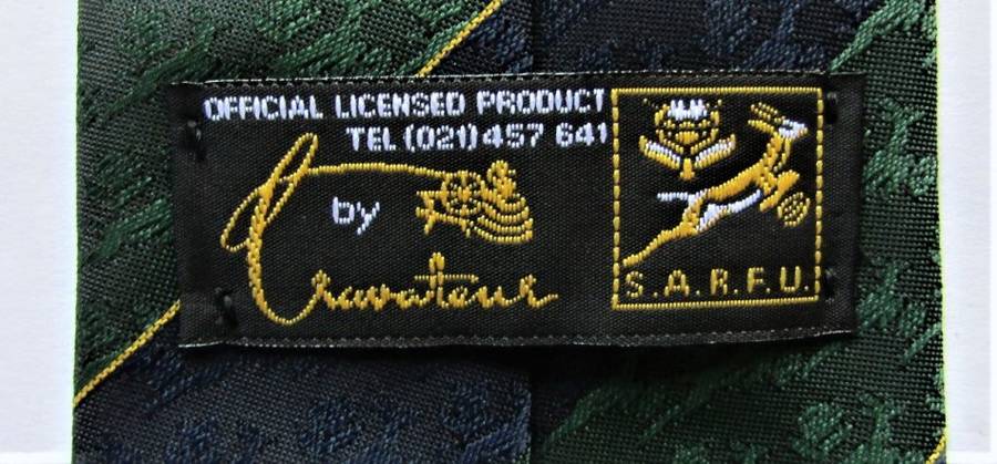 Old SARFU Springbok Rugby Neck Tie