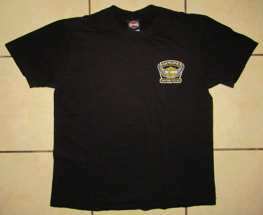 Genuine Harley Davidson Motorcycles Black T-Shirt