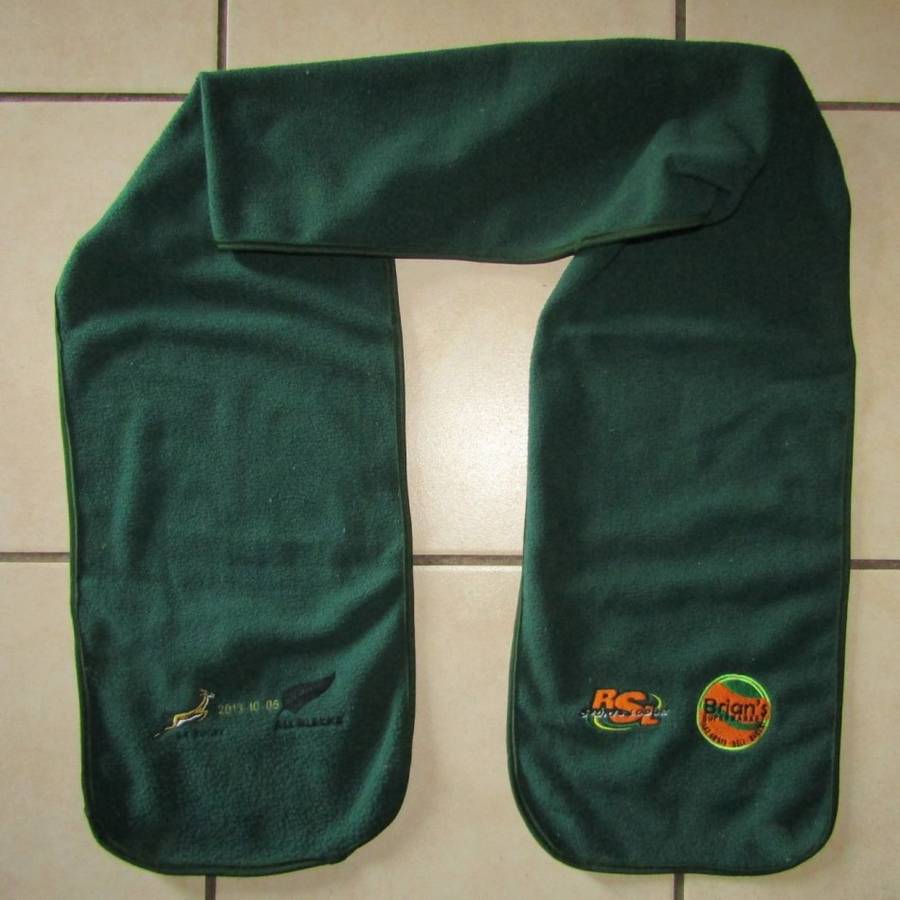 2013 Springboks vs All Blacks Rugby Neck Scarf