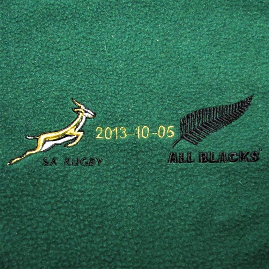 2013 Springboks vs All Blacks Rugby Neck Scarf