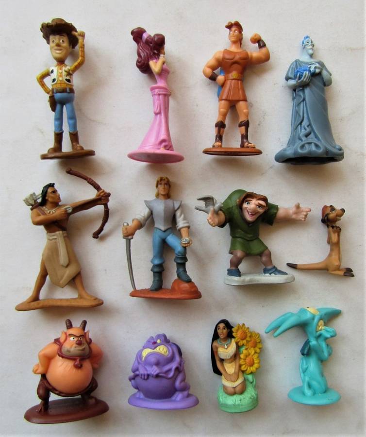12 Disney Character Action Figures From the 90's