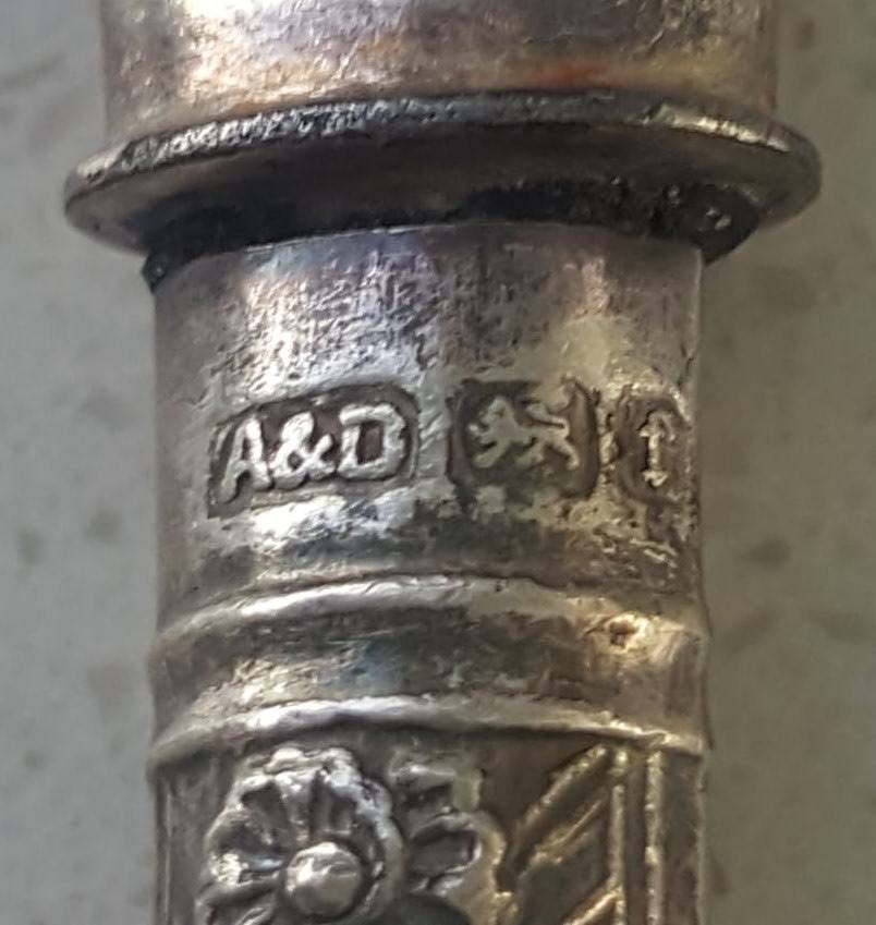 Vintage Hallmarked Silver Handle Butter Knives
