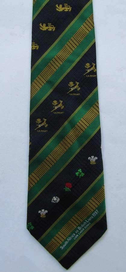 1997 Springboks vs British Lions Rugby Neck Tie