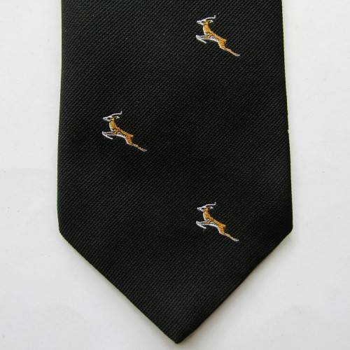 Old Black Springbok Rugby Neck Tie