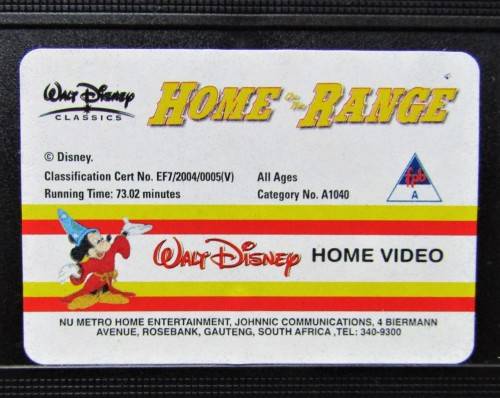 Home on the Range - Walt Disney VHS Tape (2004)