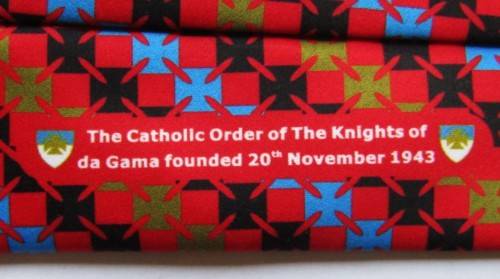 The Catholic Order of the Knights of da Gama 75 Year Neck Tie