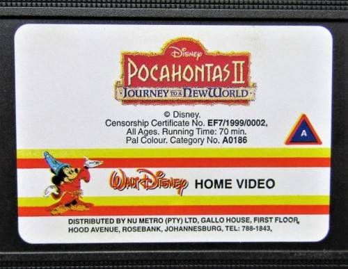Pocahontas II - Walt Disney VHS Tape (1999)