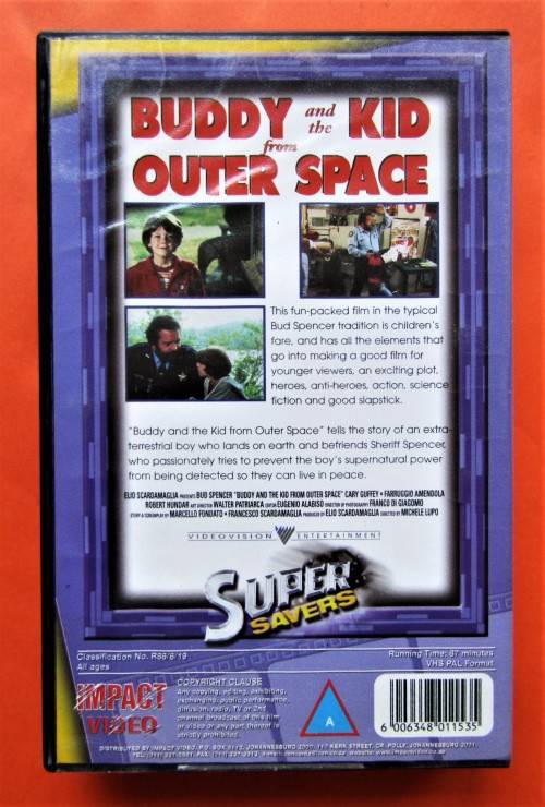 Buddy and the Kid from Outer Space - Comedy Sci-Fi VHS Tape (1986)