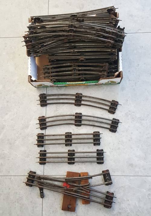 37 Vintage Hornby O Gauge 3 Rail Train Tracks