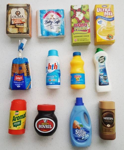 Lot of 12 Checkers Mini Grocery Items