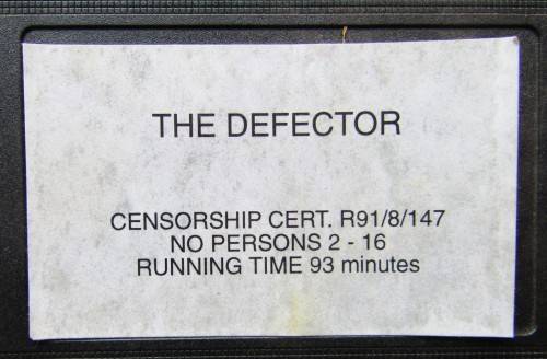 The Defector - Jet Lee - Action Movie VHS Tape (1991)