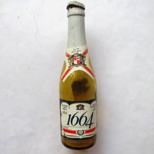 Old France 1664 Beer Bottle with Cap