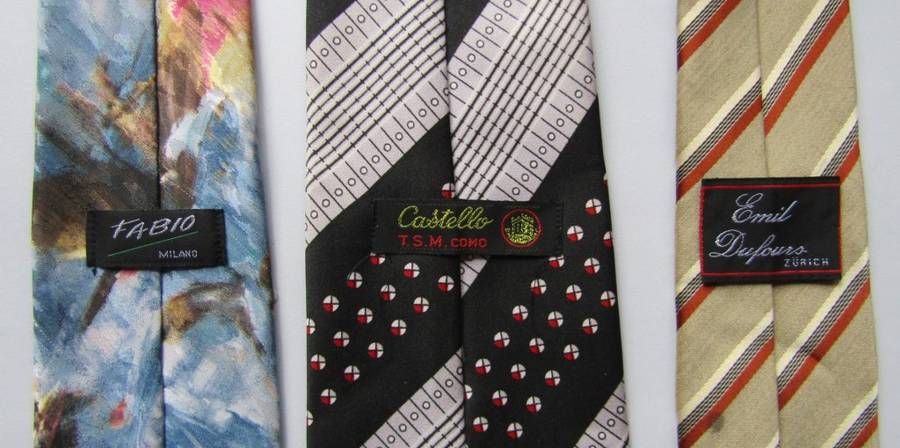 3 Old Designer Neck Ties