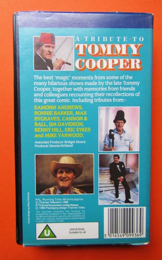 A Tribute to Tommy Cooper - Comedy VHS Video Tape (1986)