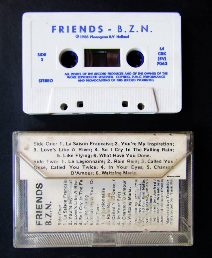 BZN - Friends - Music Cassette Tape (1986)