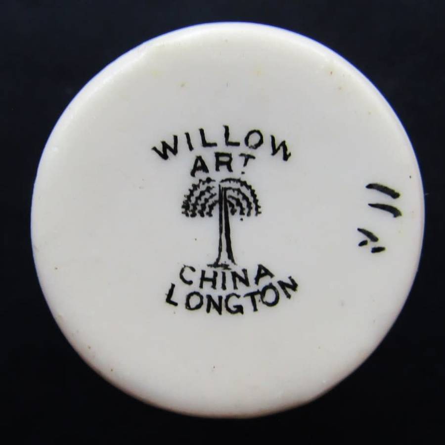 Early 1900`s Longton Willow Art - Small Bridlington Water Pitcher - Crested China