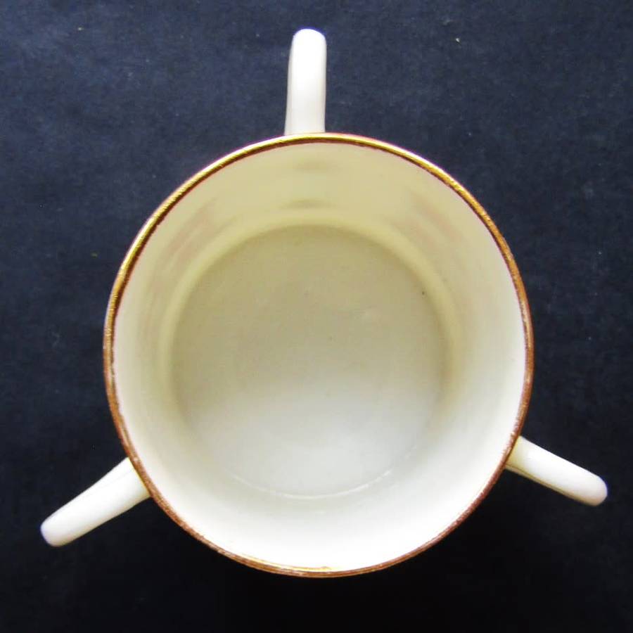 Early 1900`s WH Goss - City of Lichfield Three Handled Cup - Crested China