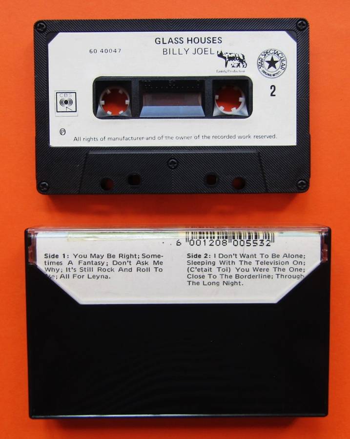 Billy Joel - Glass Houses - Music Cassette Tape (1983)